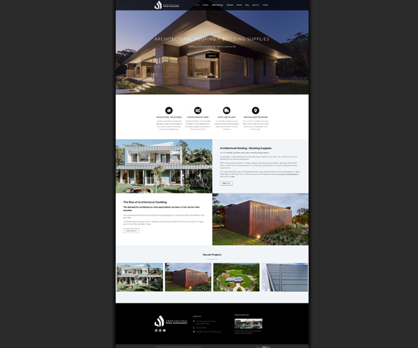 architectural website design