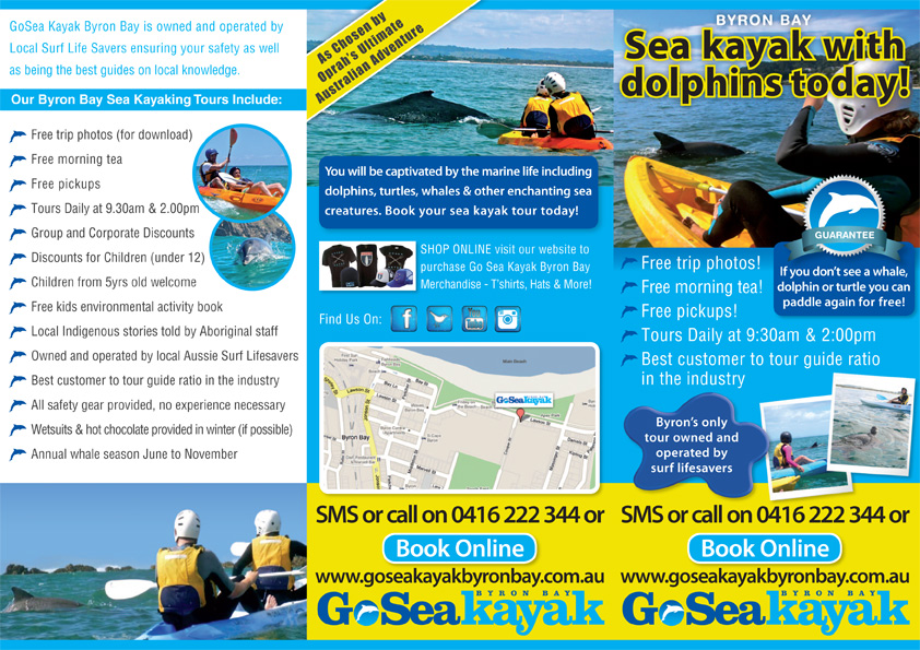 Byron Bay Kayak Tours Flyer